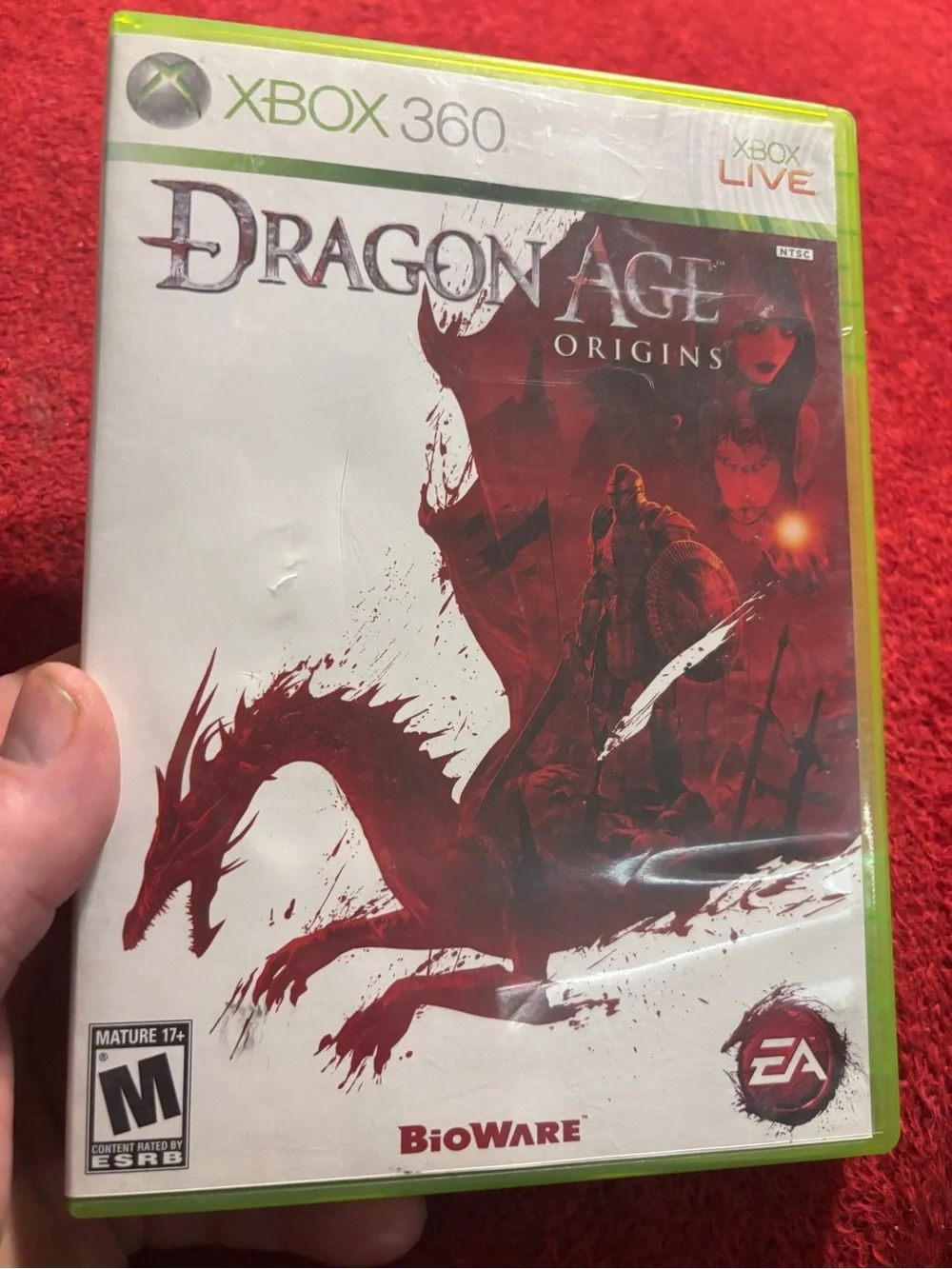 Dragon Age: Origins for Xbox 360 - Red/White with manual